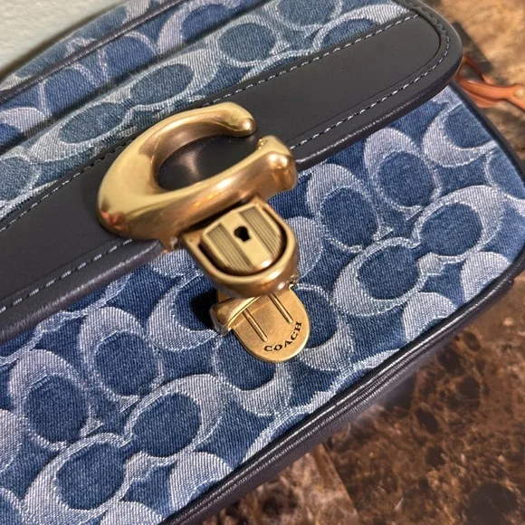 Coach studio camera bag 18 in signature wash denim - Picture 10 of 16